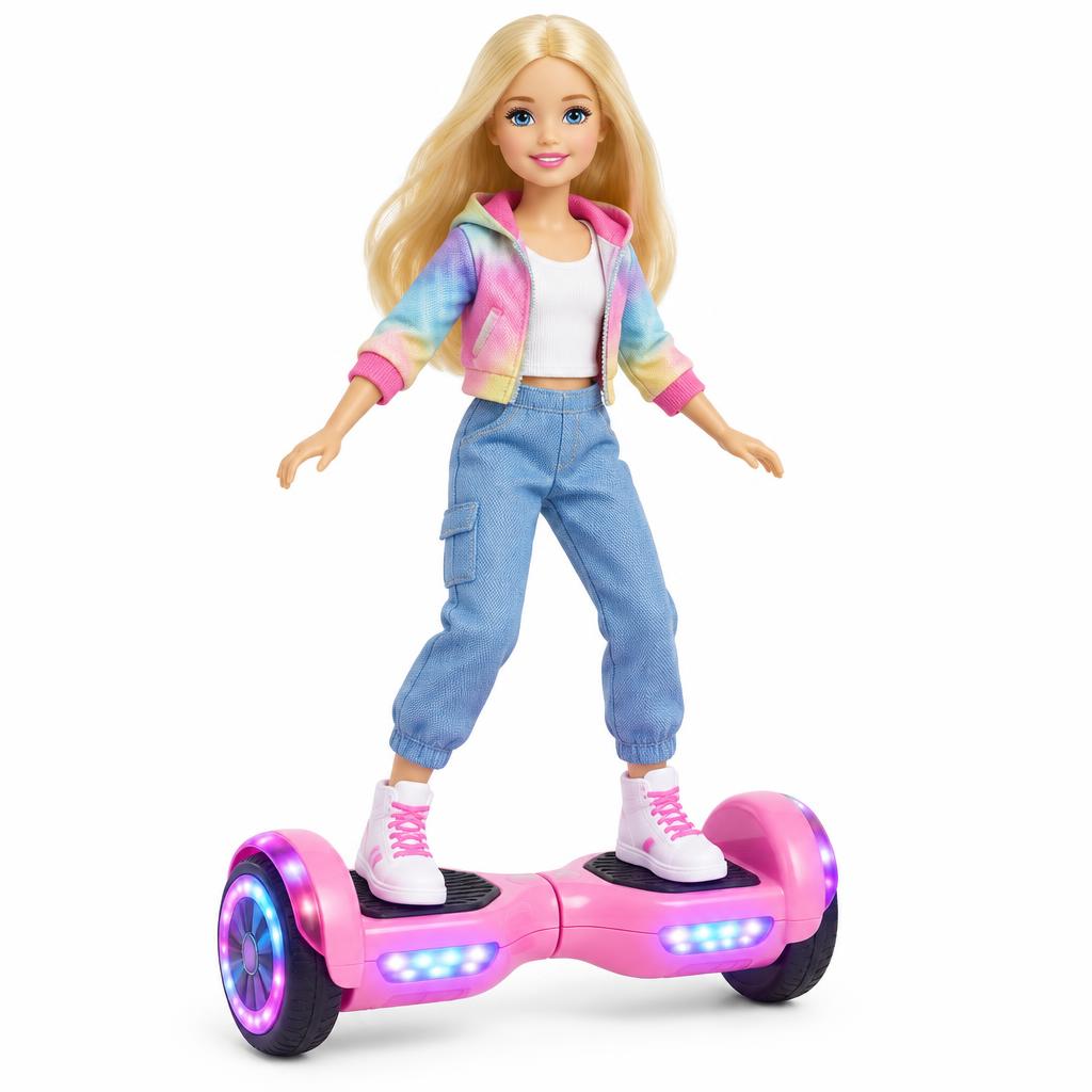 Boneca Hoverboard Bate e Volta com Som e Luz