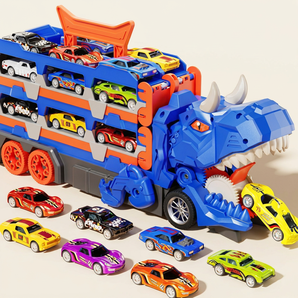 Cegonha Triceratops com Carrinhos