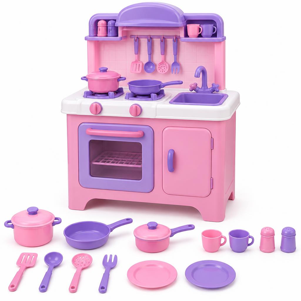 Kit Cozinha Fogão e Forno Infantil com Acessórios