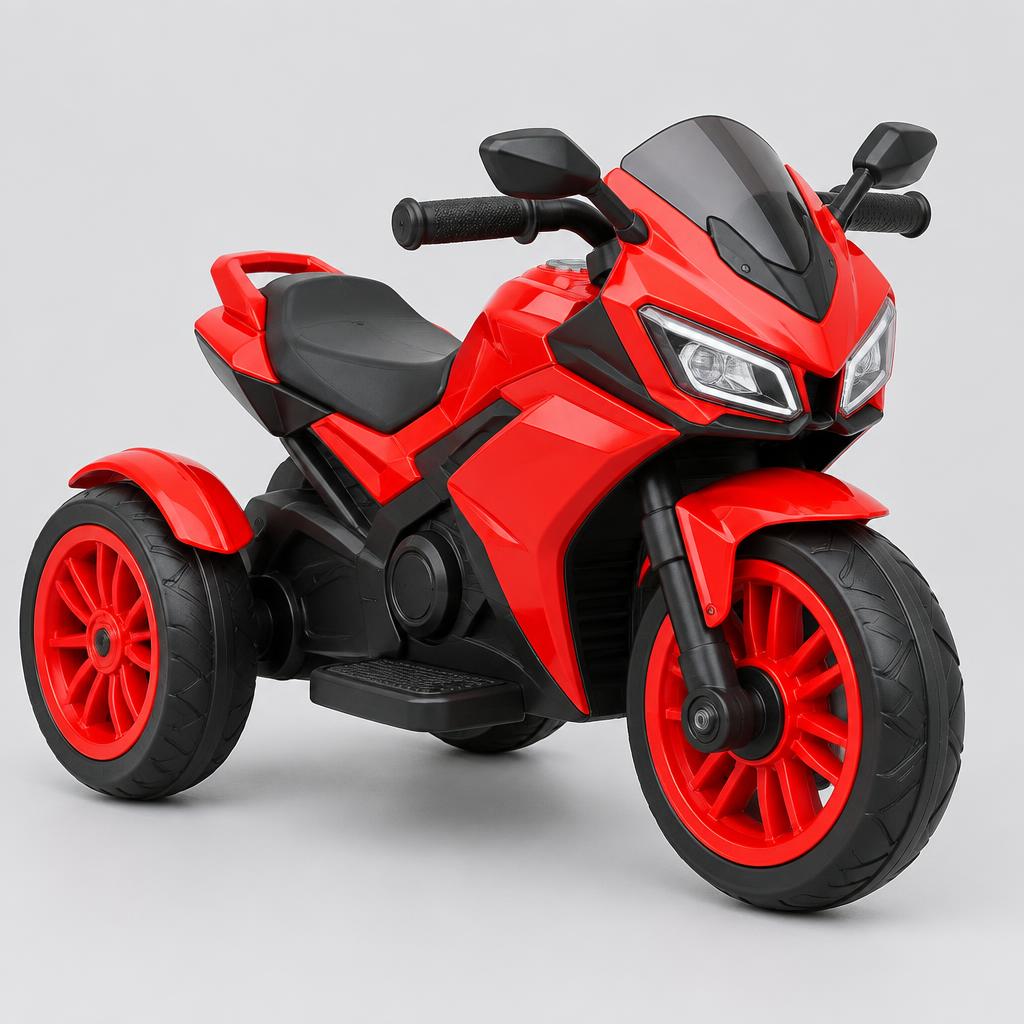 Mini Moto Elétrica Infantil 3 Rodas — Vermelha