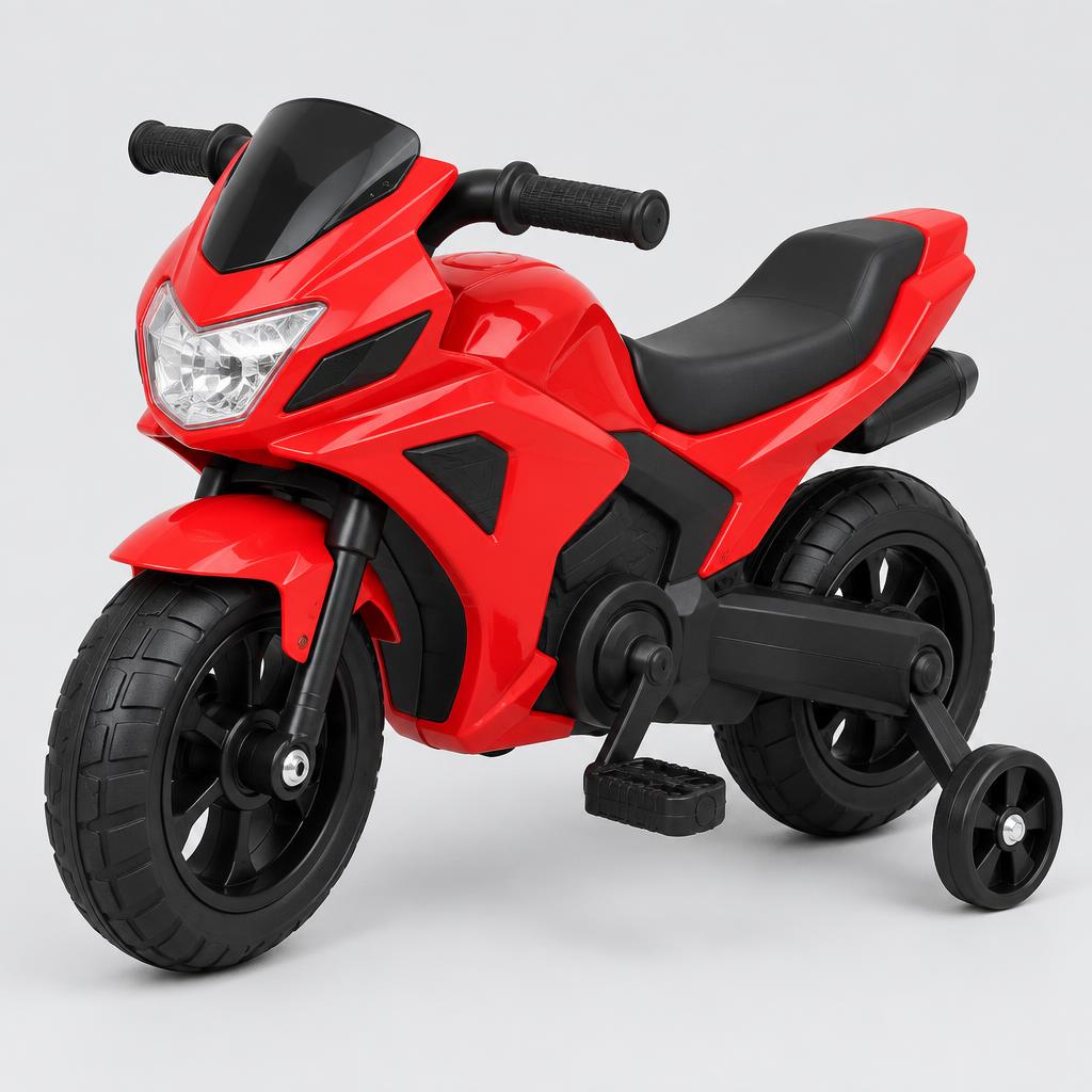 Mini Moto Elétrica Infantil 6V com Pedal — Vermelha com Sons e Luzes