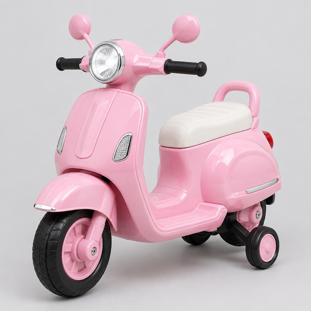 Mini Moto Motoneta Elétrica Infantil Classic 6V — Rosa
