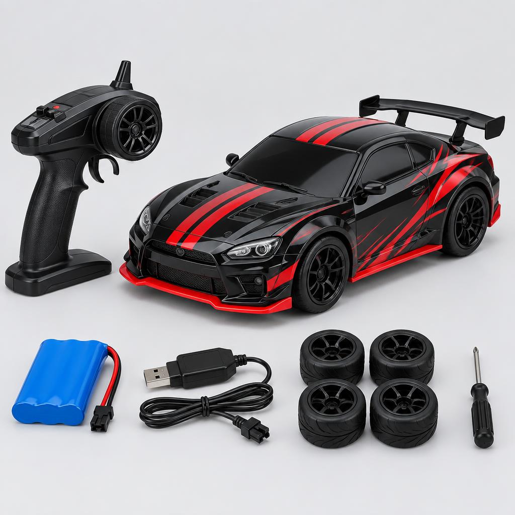Carro de Drift 1:16 de Controle Remoto 2.4G com Bateria Extra