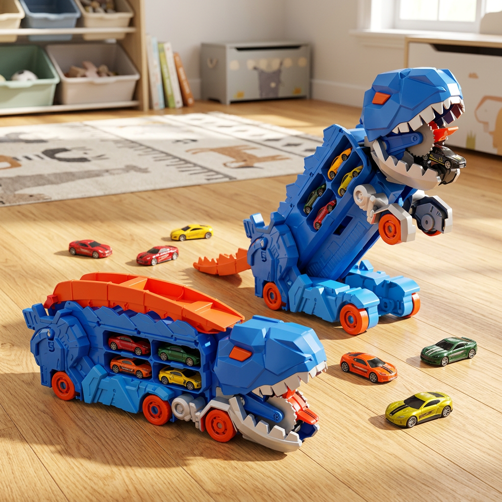 Caminhão T-Rex Devorador de Carrinhos
